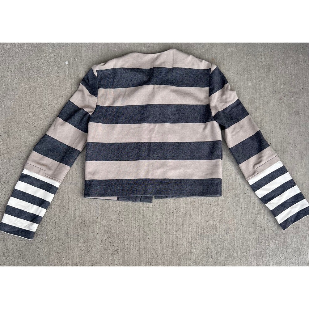 women's derek lam 10 crosby striped evening jacket size 2 - Picture 2 of 4